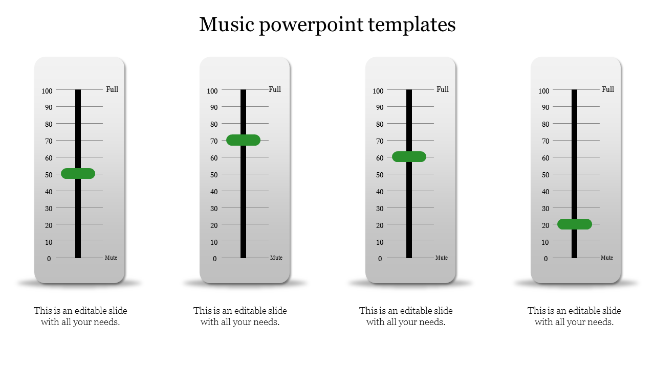 music powerpoint templates-style1-green